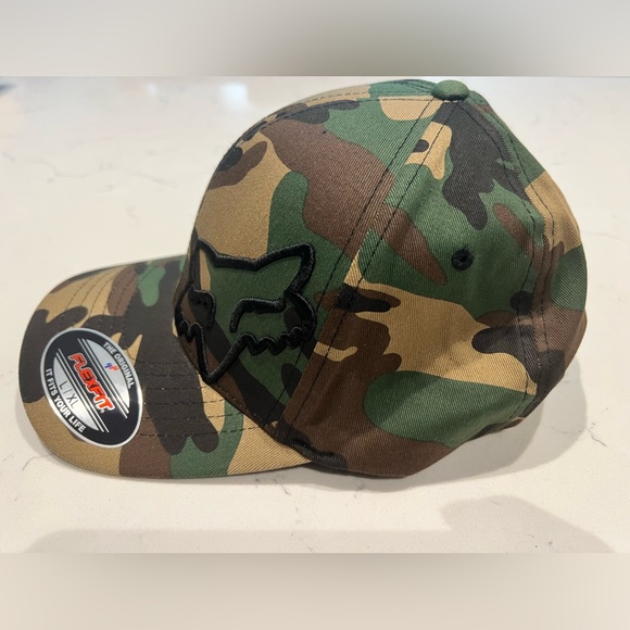 Fox Racing Men's Flex 45 Flexfit Hat L/XL Camo - Picture 2 of 3